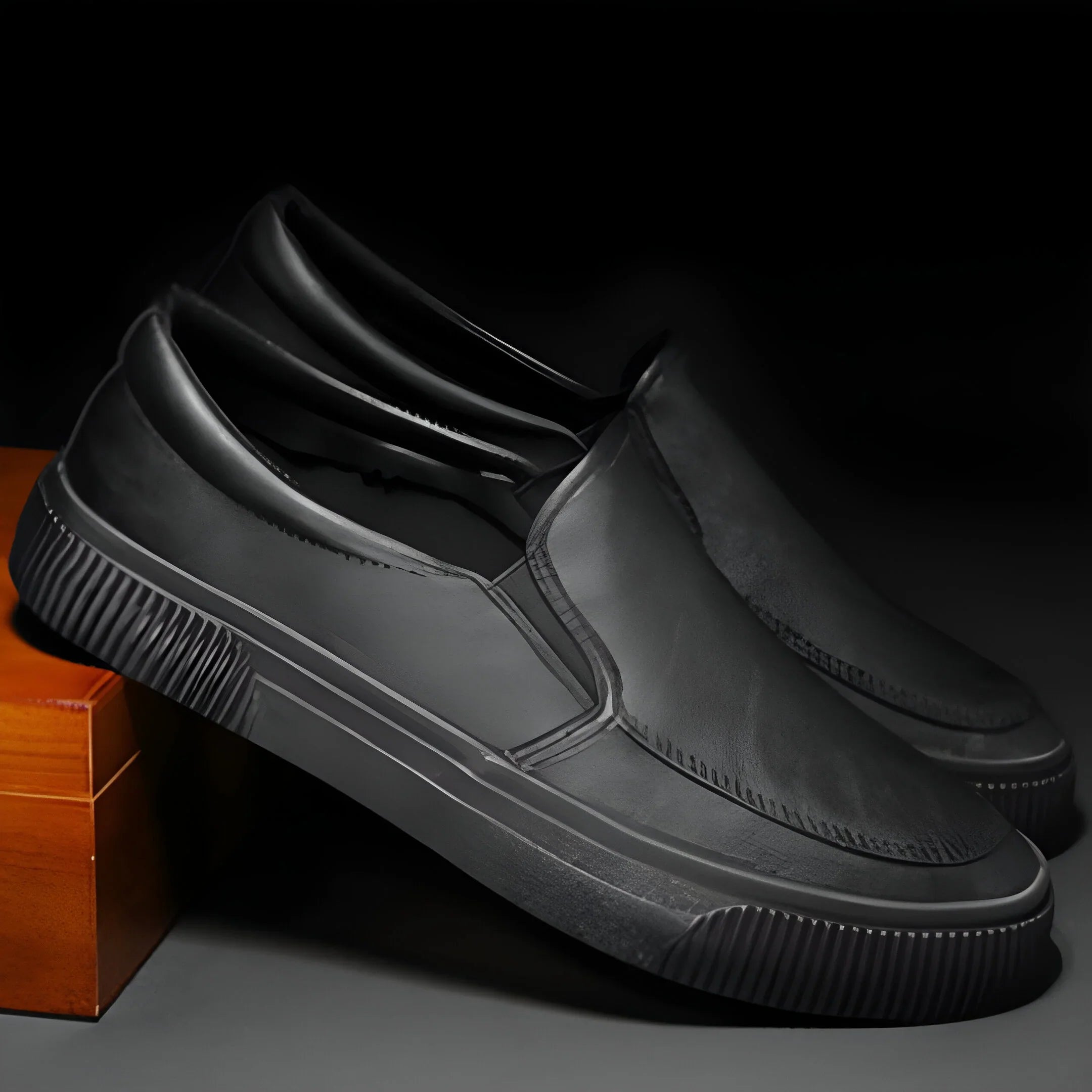 Alarico Handcrafted Leather Slip-Ons