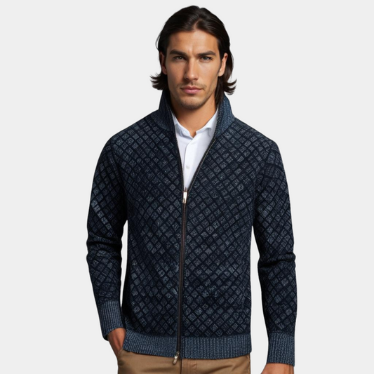 Élanford | Chaqueta Premium de Punto con Cremallera y Acabado Elegante